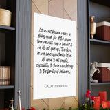 Faith Culture - Galatians 6:9-10 - Christian Wall Art - Do Good and Reap a Harvest Decor 36" x 54" Matte