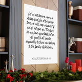 Faith Culture - Galatians 6:9-10 - Christian Wall Art - Do Good and Reap a Harvest Decor 36" x 48" Matte