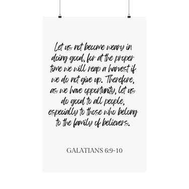 Faith Culture - Galatians 6:9-10 - Christian Wall Art - Do Good and Reap a Harvest Decor