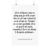 Faith Culture - Galatians 6:9-10 - Christian Wall Art - Do Good and Reap a Harvest Decor