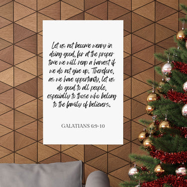 Faith Culture - Galatians 6:9-10 - Christian Wall Art - Do Good and Reap a Harvest Decor
