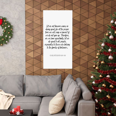 Faith Culture - Galatians 6:9-10 - Christian Wall Art - Do Good and Reap a Harvest Decor