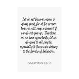 Faith Culture - Galatians 6:9-10 - Christian Wall Art - Do Good and Reap a Harvest Decor
