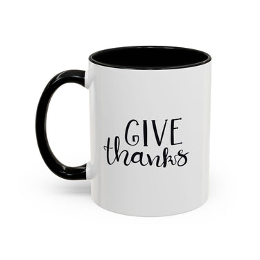Faith Culture - Give Thanks - Christian Thanksgiving Coffee Mug, 11oz and 15oz