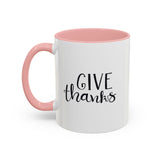 Faith Culture - Give Thanks - Christian Thanksgiving Coffee Mug, 11oz and 15oz