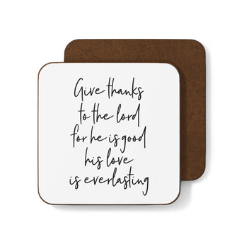 Faith Culture - Give Thanks to the Lord - Christian Thanksgiving Coaster