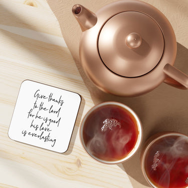 Faith Culture - Give Thanks to the Lord - Christian Thanksgiving Coaster