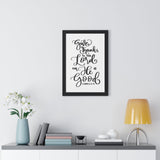 Faith Culture - Give Thanks to the Lord for He is Good - I Chronicles 16:34 - Christian Thanksgiving Wall Art