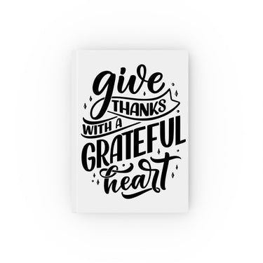 Faith Culture - Give Thanks with a Grateful Heart - Christian Hardcover Journal Blank 5.2" x 7.4"
