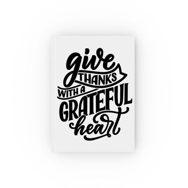 Faith Culture - Give Thanks with a Grateful Heart - Christian Hardcover Journal Ruled line 5.2" x 7.4"