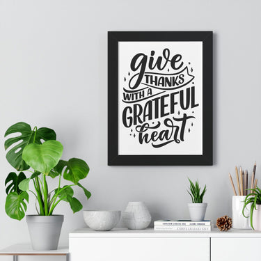 Faith Culture - Give Thanks with a Grateful Heart - Christian Thanksgiving Wall Art