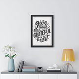 Faith Culture - Give Thanks with a Grateful Heart - Christian Thanksgiving Wall Art
