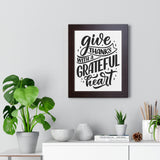 Faith Culture - Give Thanks with a Grateful Heart - Christian Thanksgiving Wall Art