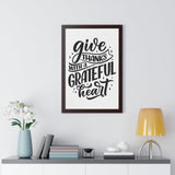 Faith Culture - Give Thanks with a Grateful Heart - Christian Thanksgiving Wall Art