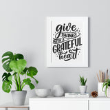 Faith Culture - Give Thanks with a Grateful Heart - Christian Thanksgiving Wall Art