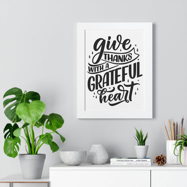 Faith Culture - Give Thanks with a Grateful Heart - Christian Thanksgiving Wall Art