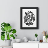 Faith Culture - Give Thanks with a Grateful Heart - Christian Thanksgiving Wall Art