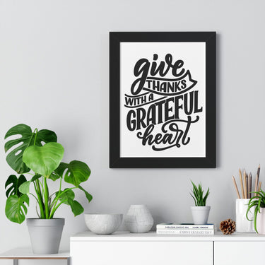 Faith Culture - Give Thanks with a Grateful Heart - Christian Thanksgiving Wall Art