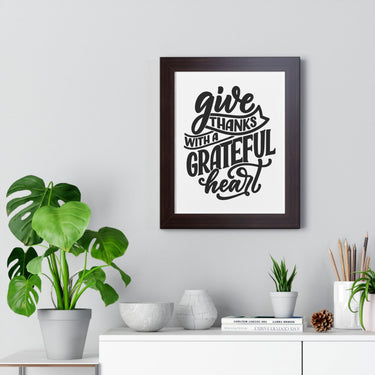 Faith Culture - Give Thanks with a Grateful Heart - Christian Thanksgiving Wall Art