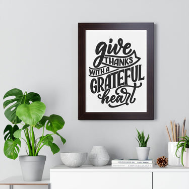 Faith Culture - Give Thanks with a Grateful Heart - Christian Thanksgiving Wall Art