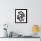 Faith Culture - Give Thanks with a Grateful Heart - Christian Thanksgiving Wall Art