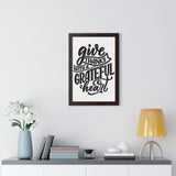 Faith Culture - Give Thanks with a Grateful Heart - Christian Thanksgiving Wall Art