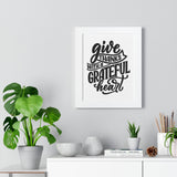 Faith Culture - Give Thanks with a Grateful Heart - Christian Thanksgiving Wall Art