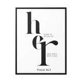 Faith Culture - God Is Within Her - Psalm 46:5 - Christian Wall Art