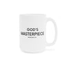 God's Masterpiece Mug | Ephesians 2:10 Christian Coffee Mug
