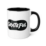 Faith Culture - Grateful - Christian Thanksgiving Accent Mug, 11oz