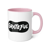 Faith Culture - Grateful - Christian Thanksgiving Accent Mug, 11oz