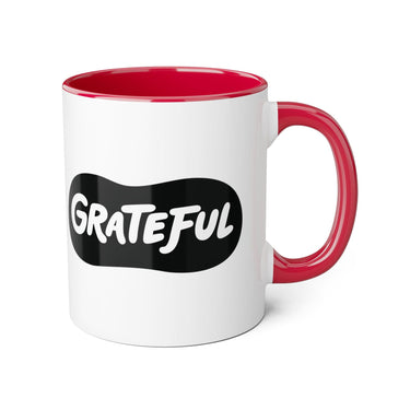 Faith Culture - Grateful - Christian Thanksgiving Accent Mug, 11oz
