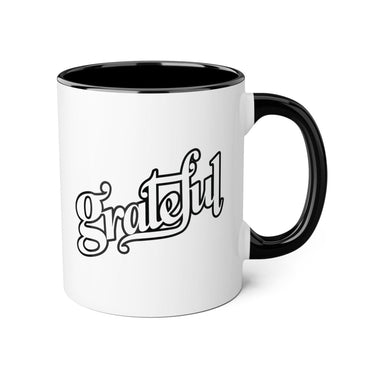 Faith Culture - Grateful - Christian Thanksgiving Accent Mug, 11oz