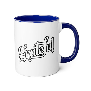 Faith Culture - Grateful - Christian Thanksgiving Accent Mug, 11oz
