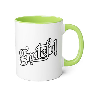 Faith Culture - Grateful - Christian Thanksgiving Accent Mug, 11oz
