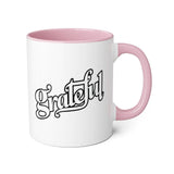 Faith Culture - Grateful - Christian Thanksgiving Accent Mug, 11oz