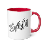 Faith Culture - Grateful - Christian Thanksgiving Accent Mug, 11oz