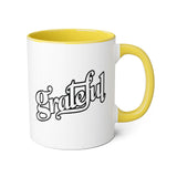 Faith Culture - Grateful - Christian Thanksgiving Accent Mug, 11oz