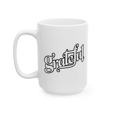 Faith Culture - Grateful - Christian Thanksgiving Mug, 11oz and 15oz 15oz