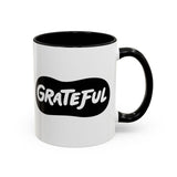 Faith Culture - Grateful Christian Thanksgiving Accent Coffee Mug, 11oz and 15oz 11oz Black