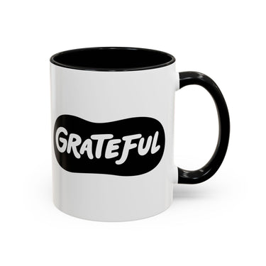 Faith Culture - Grateful Christian Thanksgiving Accent Coffee Mug, 11oz and 15oz 11oz Black
