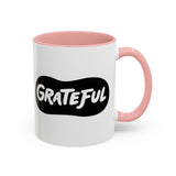 Faith Culture - Grateful Christian Thanksgiving Accent Coffee Mug, 11oz and 15oz 11oz Pink