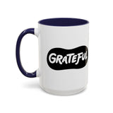 Faith Culture - Grateful Christian Thanksgiving Accent Coffee Mug, 11oz and 15oz