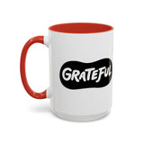 Faith Culture - Grateful Christian Thanksgiving Accent Coffee Mug, 11oz and 15oz