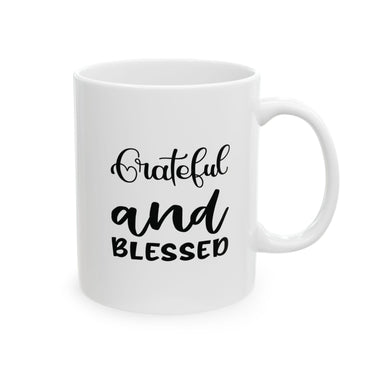 Faith Culture - Grateful and Blessed - Thanksgiving Christian Mug, 11oz and 15oz