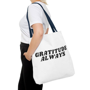 Faith Culture - Gratitude Always Christian Tote Bag Thanksgiving Gift Inspirational Everyday Bag