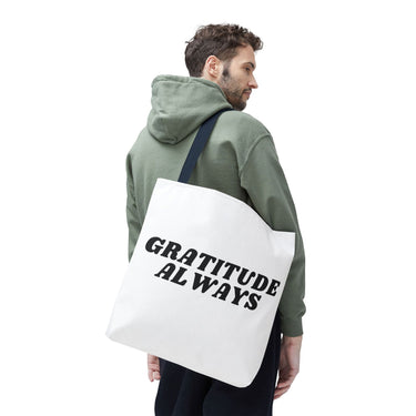 Faith Culture - Gratitude Always Christian Tote Bag Thanksgiving Gift Inspirational Everyday Bag