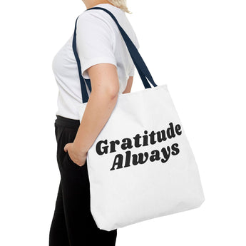 Faith Culture - Gratitude Always Tote Bag Thanksgiving Gift Christian Inspirational Carryall