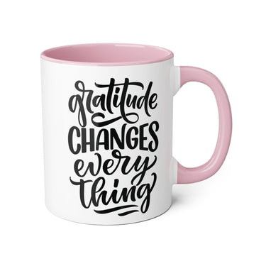 Faith Culture - Gratitude Changes Everything - Christian Thanksgiving Accent Mug, 11oz