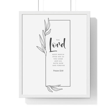 Faith Culture - Guardian of Your Soul - Psalm 121:8 - Christian Wall Art 16" x 20" White